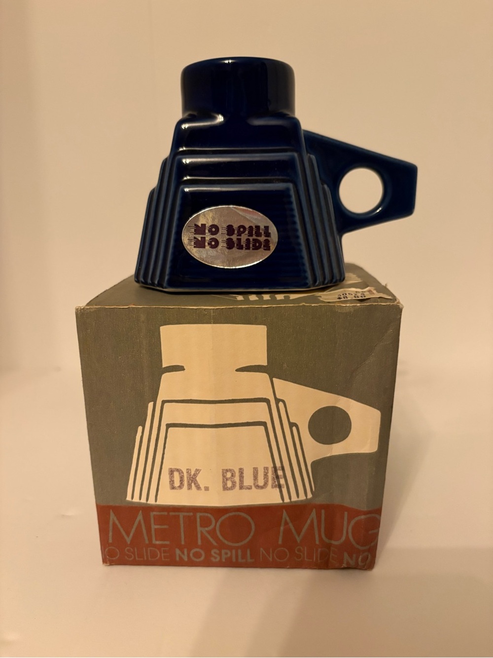 Metro Mug No-Spill Coffee Mug - Dark Blue